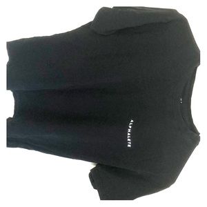 Men’s solid black T-shirt